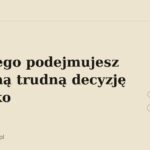 Dlaczego podejmujesz tę samą trudną decyzję w kółko – ilustracja w stylu zen (kamienie)